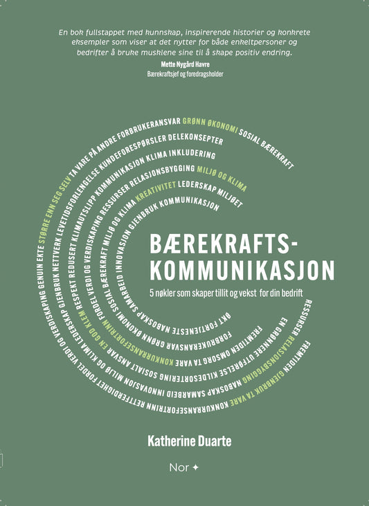 Bærekrafts-kommunikasjon (2024) av Katherine Duarte