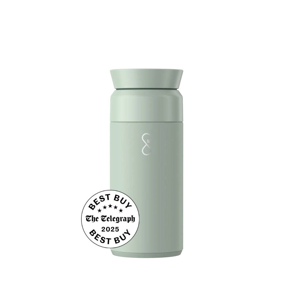 Ocean Brew termokopp i grønnfargen Shale Green med lekkasjesikkert lokk.