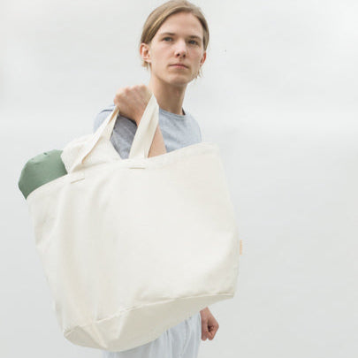 Yoga/strandbag Naturhvit