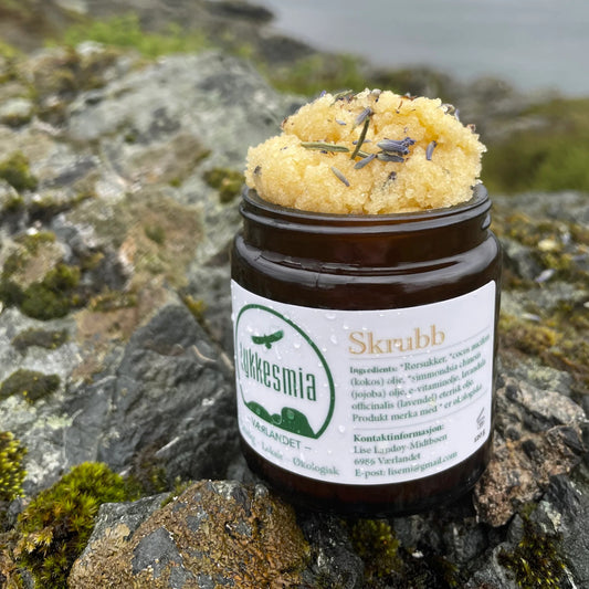 Lykkesmia hånd- og kroppsskrubb gir deg den deilige følelsen av velvære