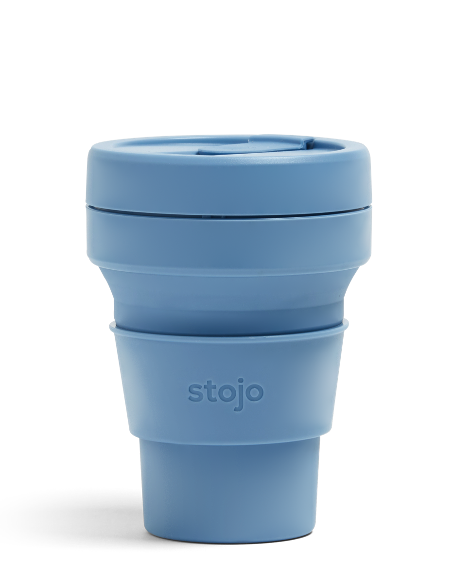 Stojo Pocket gjenbrukskopp 355 ml (Steel)