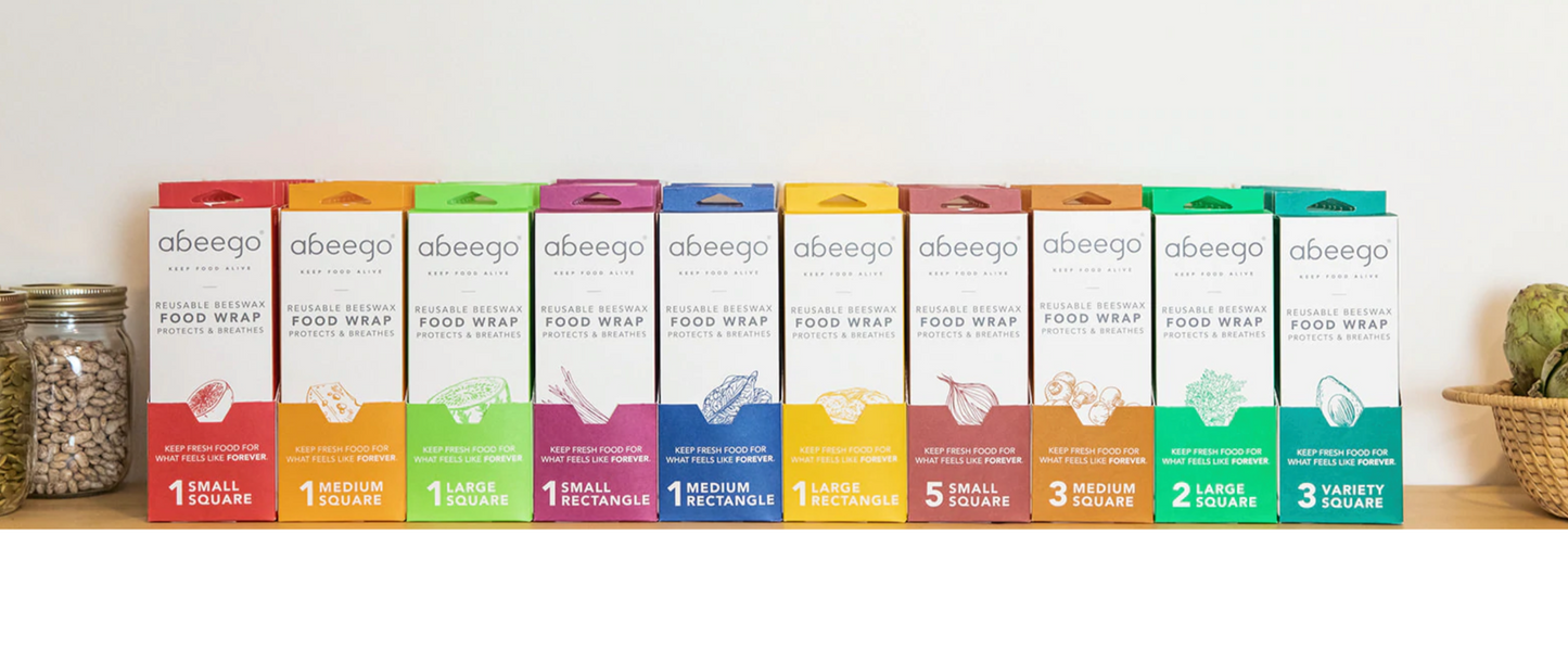 Se hele utvalget av Abeego bivoks ark i fine fargerike pakker - supre som gaver