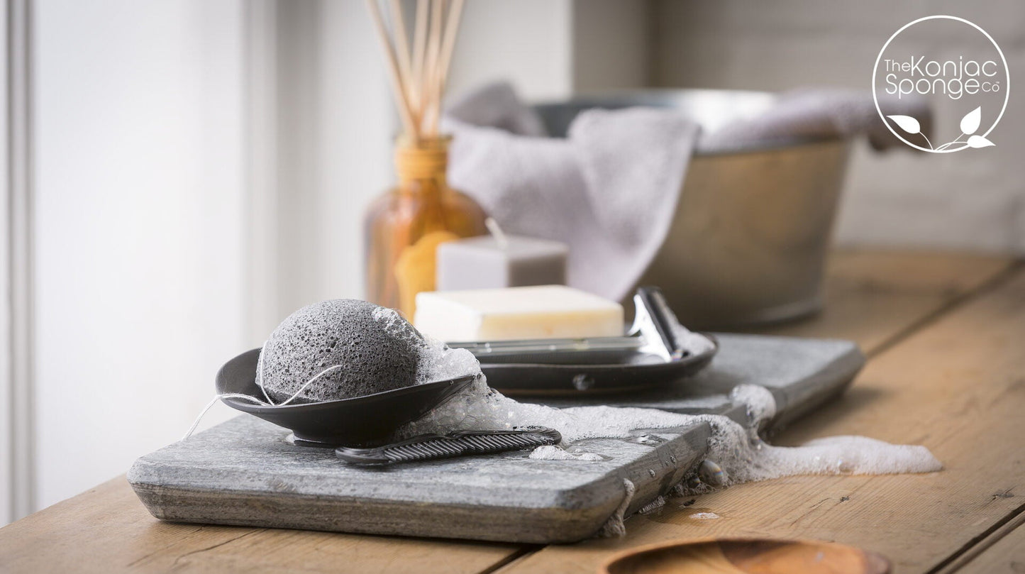Rensende Konjac ansiktssvamp French Pink Clay