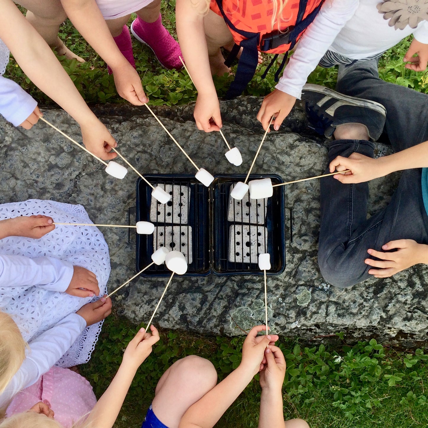 Grill hva du vil på Less Trash minigrill.