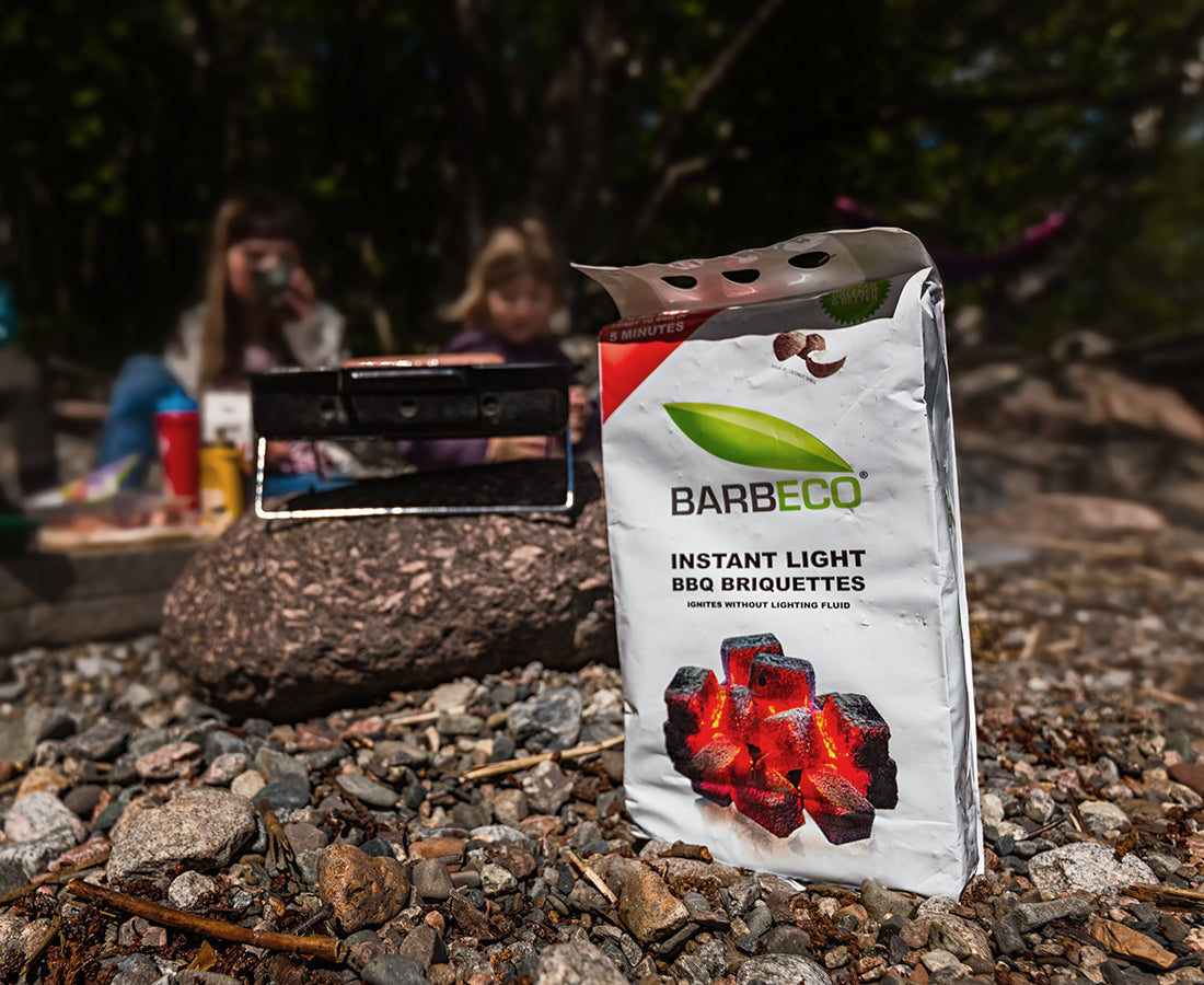Kort opptenningstid med Barbeco hurtigbriketter