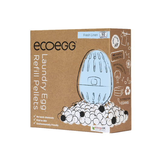 Ecoegg; Spar penger og reduser avfall ved å kjøpe påfyll til dine påfyllbare vaskemaskin-egg med naturlige mineraler