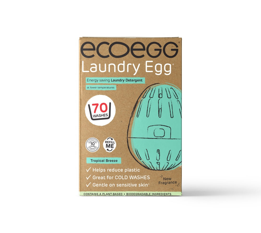 Ecoegg vaskeegg Tropical Breeze startpakke som gir 70 klesvask.
