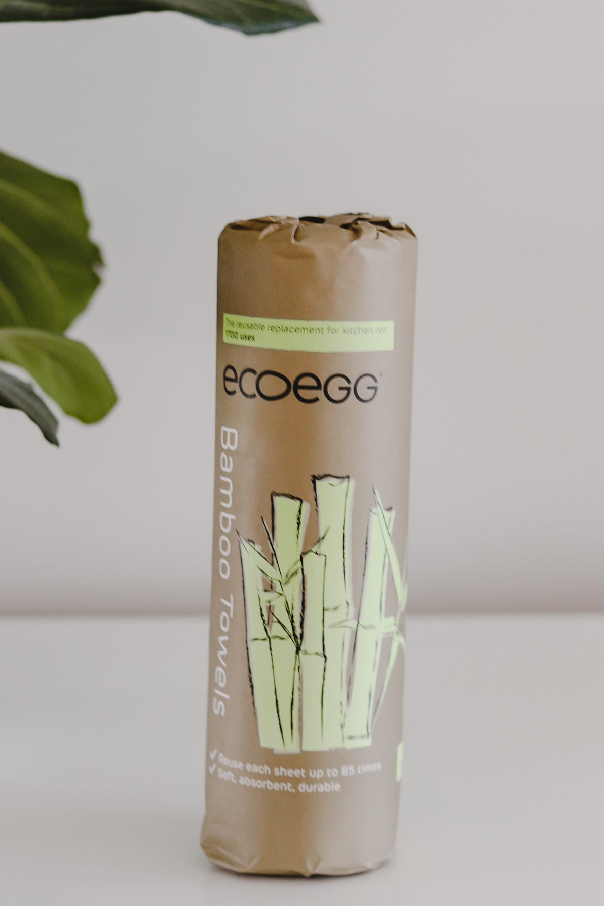 Bambustørkerullen fra Ecoegg er laget av økologisk bambus og kan kjøpes hos Less Trash