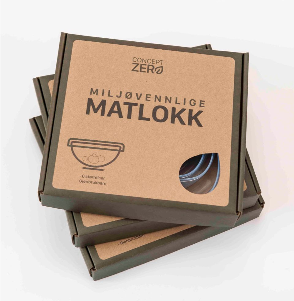 Et utvalg av matlokk i silikon fra Concept Zero