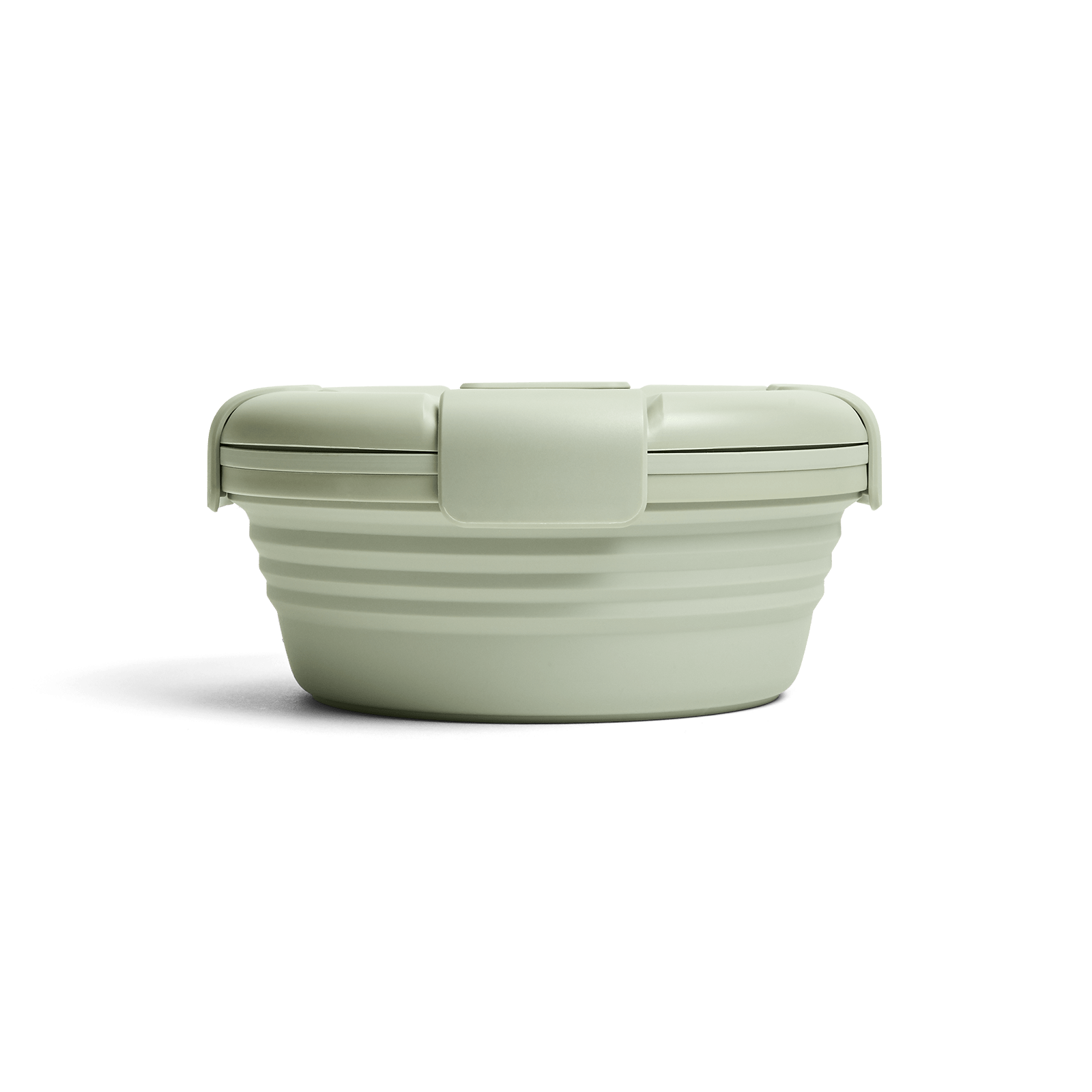 Stojo Bowl gjenbruksbolle i silikon, i fargen Sage, lys grønn, fra LessTrash.