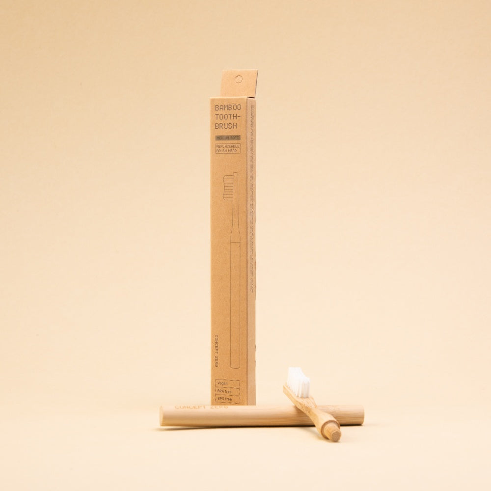 Concept Zero bambus tannbørste med utskiftbart hode