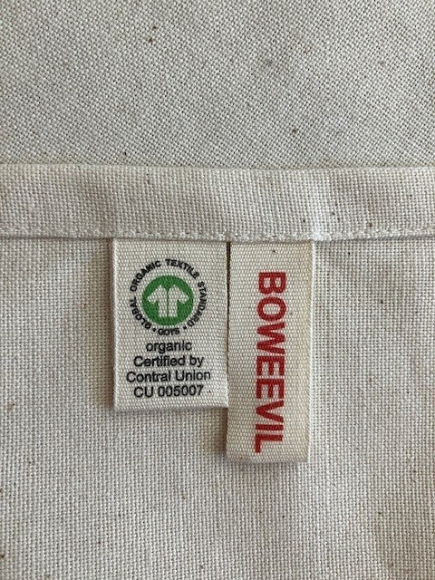 Kjøkkenhåndkle i bomullspoplin, sertifisert økologisk av GOTS